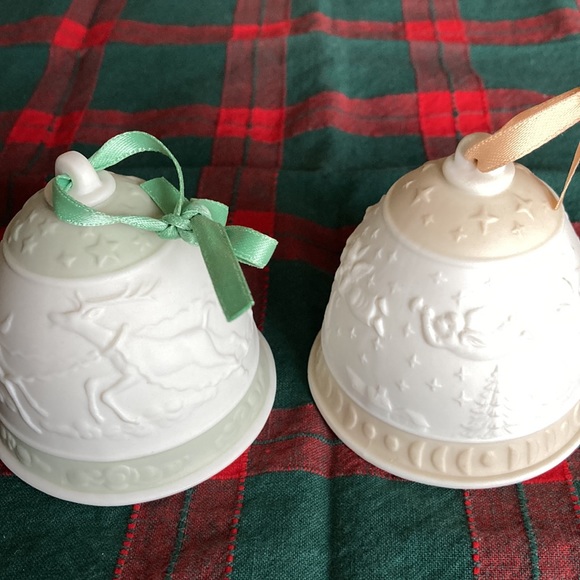 LLADRO CHRISTMAS BELLS ORNAMENTS ‘88 & ‘89 lot of 2 $35 - Picture 3 of 11